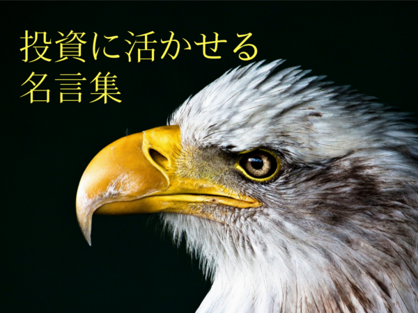 アイ株式スクールの投資の名言集から獲物を狙う鷹